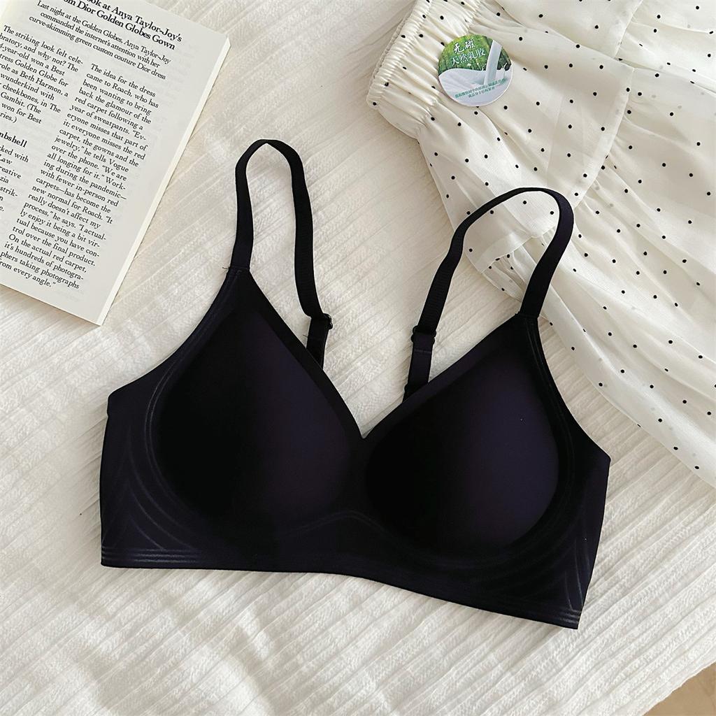 Latex Seamless Underwear Women Gather and Close Secondary Breasts Without Steel Rings, Jelly Lifting Soft Support Anti-sagging Comfortable Bra Cover