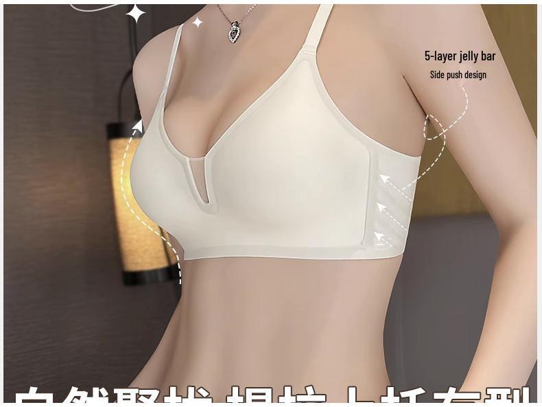Summer Breathable Seamless Soft Support Bra - Wire-Free, Sweat-Absorbing, Anti-Sag, Small Chest Enhancement for Women