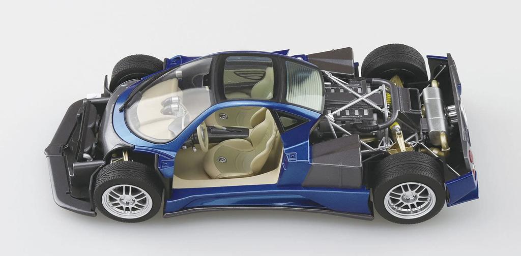 Aoshima Bunka Kyozaisha Řada Supercar Pagani Zonda C12S Plastikový model 1/24 č.7 '00