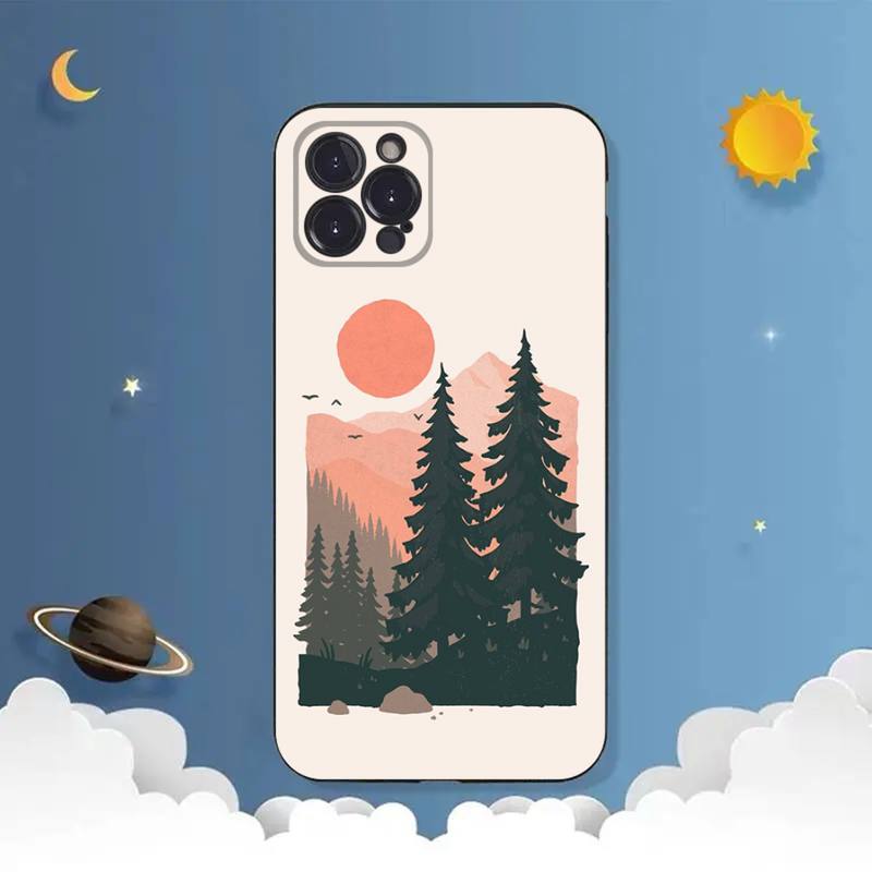 Landscape Phone Case For iPhone Samsung Galaxy Redmi Xiaomi Oppo OnePlus Note S A 7 8 9 10 11 12 13 14 20 21 22 23 53 54 Pro Max Plus Ultra TPU Soft