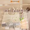 Hanging Sock & Underwear Organizer with Mesh Pockets, Wall-Mountable for Closet or Dormitory