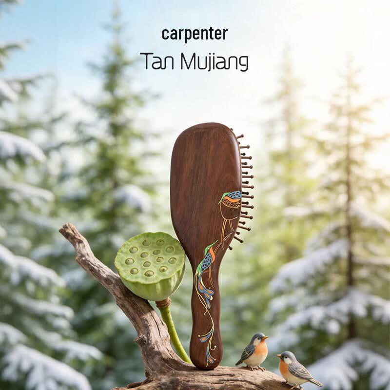 Tan Mu Jiang Air Cushion Wooden Comb Gift Set
