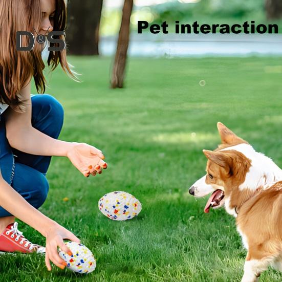 The Mellow Dog Calming Ball for Anxiety Relief Lightweight Pet Chew Toy Interactive Fetch Toy for Emotional Support