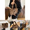 Trendy Fashion Leopard Pattern Shoulder Tote Bag For Women With Roomy Interior And Soft Design