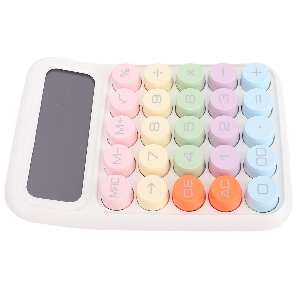 Mechanical Calculator 12 Digit Large LCD Display Big Buttons Electronic for School Business Home Colored