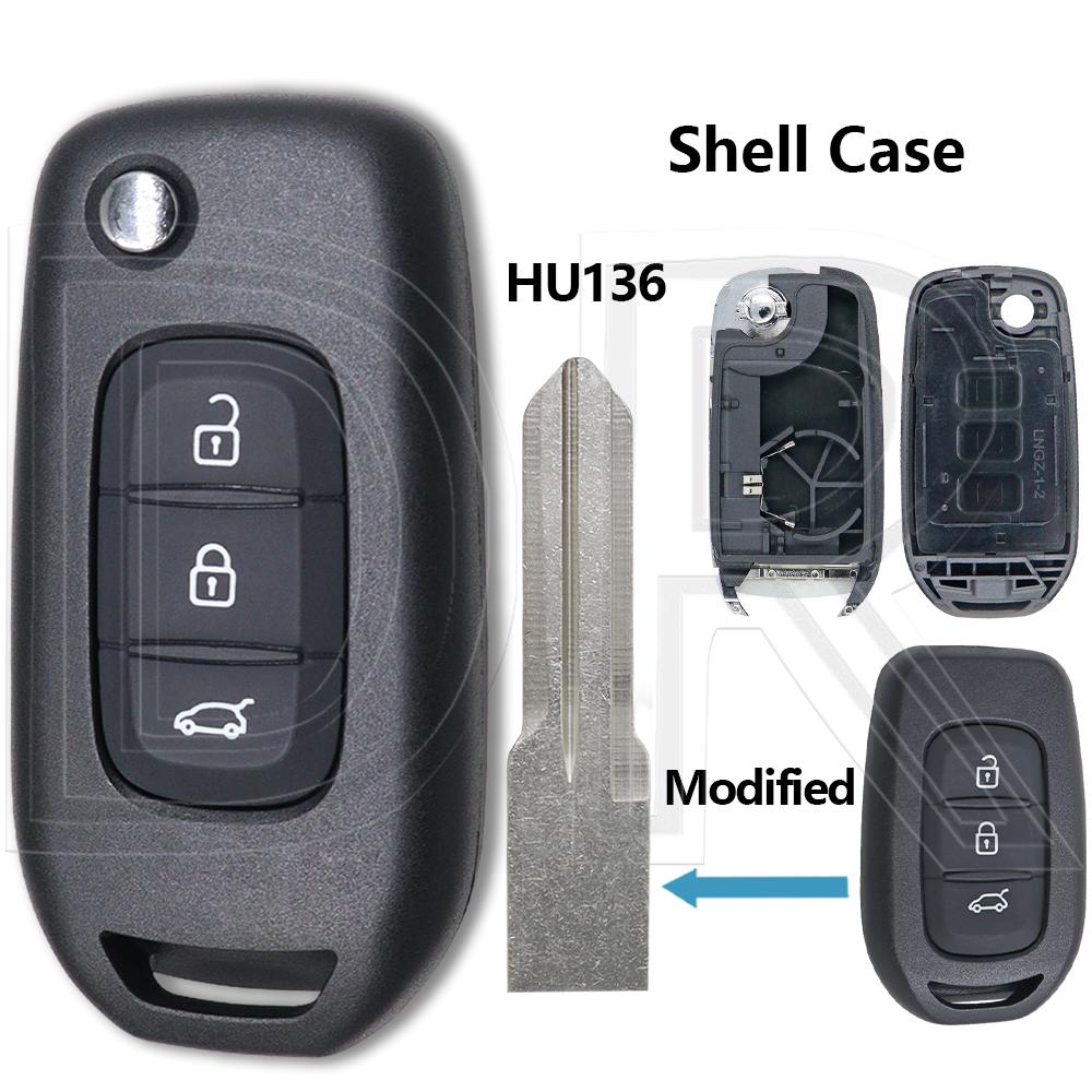 Great Car Key Modified Shell Case Only Support CWTWE1G0003 For Renault Dacia Symbole Logan Sandero Trafic Lodgy Dokker Duster