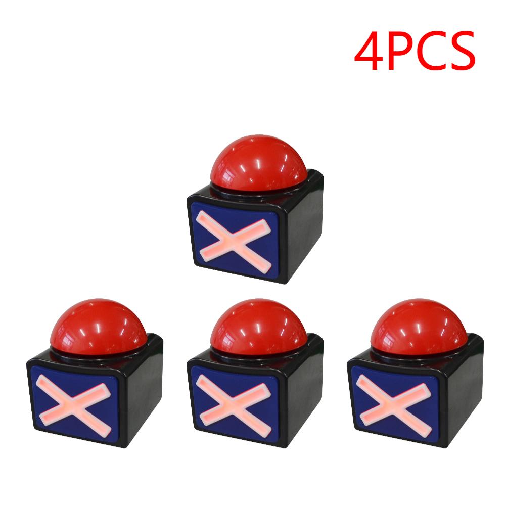 1-5pc Game Answer Buzzer with Sound Light Knowledge Competition Answer Alarm Button Family Party Interactive Game Squeeze Box