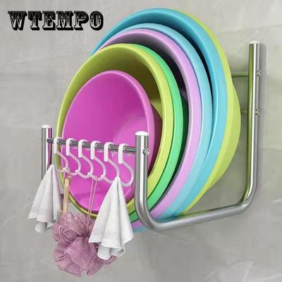Edelstahl-Badezimmer-Waschbeckenregal, Waschbeckenregal, Küche, Schneidebrett, Topfdeckelregal, Waschbecken-Aufbewahrungsregal, nagelfreies Wandregal, Waschbeckenregal