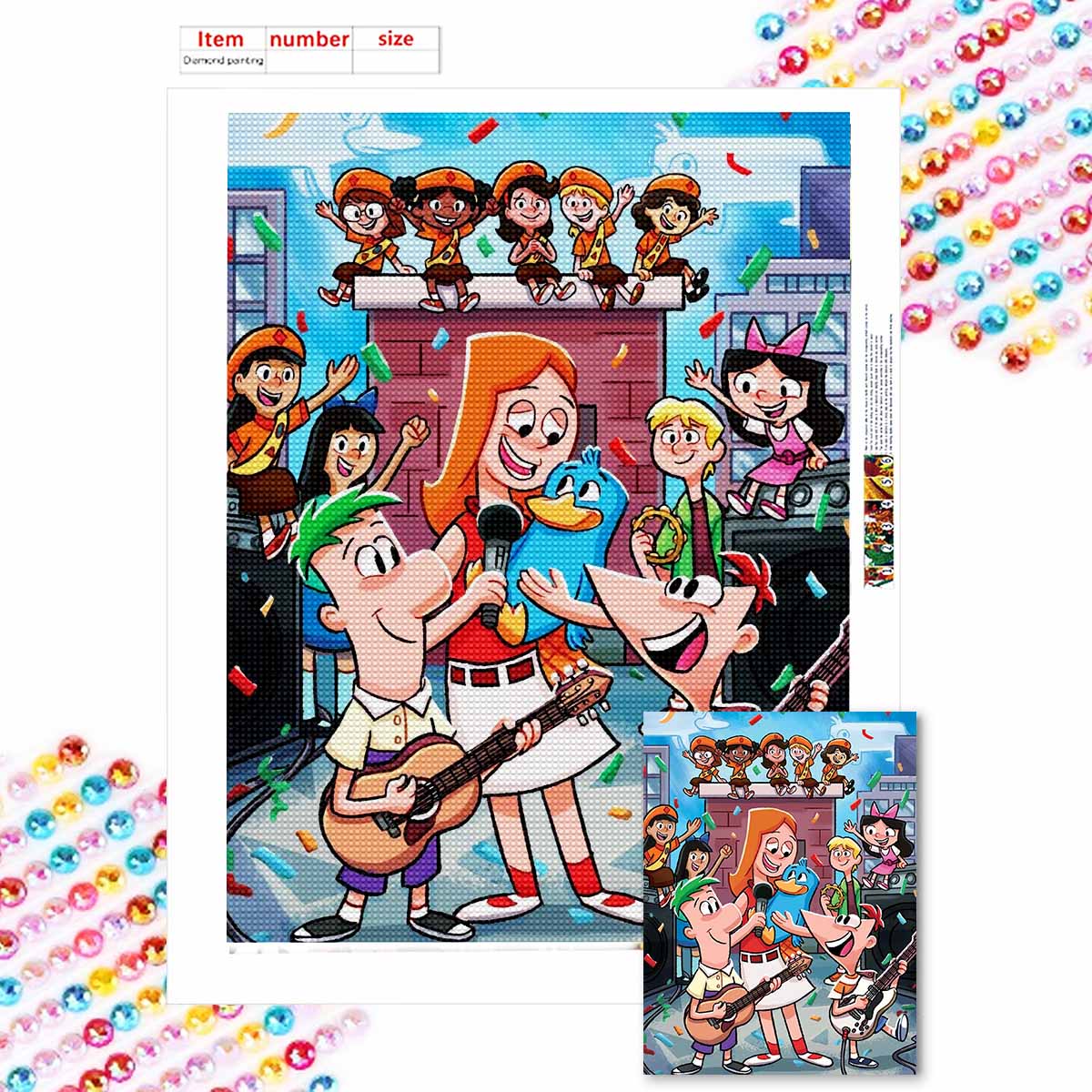 

DIY Diamond Painting Award Ceremony Cross Stitch Kit Mosaic Art Diamond Painting Full Circle Diamond Home Decoration Round 20x30cm