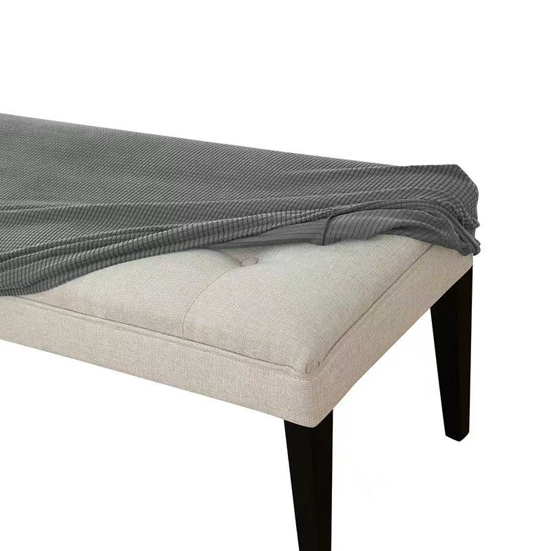 1Pc Anti-Dust Bench Cover Slipcovers - Removable Washable Dining Room Bedroom Kitchen Bench Protector