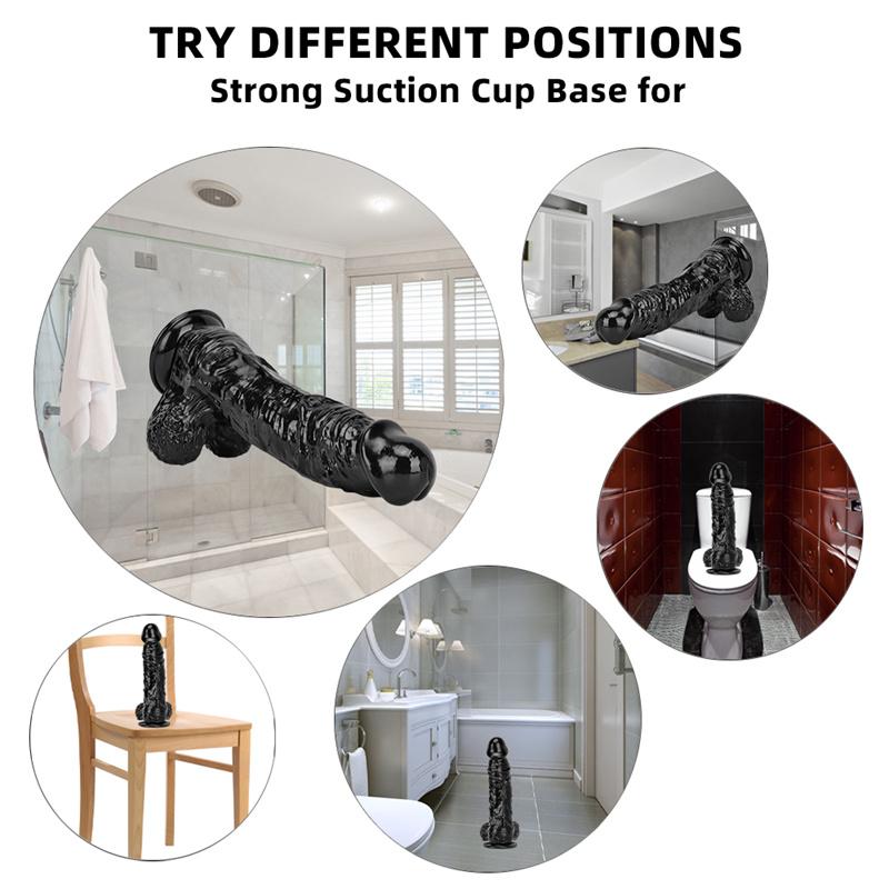 7 Bcm Oversized Simulated Dildo Ashes Anal Plugs Backdoor Chrysanthemum Toy Dildo