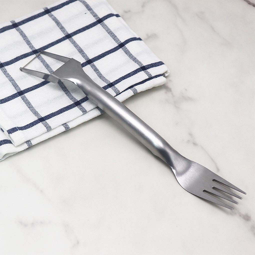 Stainless Steel Watermelon Slicer 2 In 1 Smooth Handheld Replacement Reusable Washable Household Kitchen Fork Tool