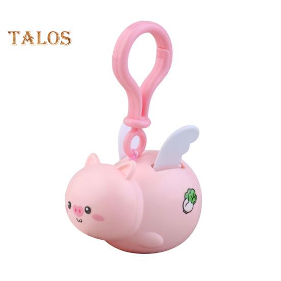 

Брелок в виде животного из мультфильма с крыльями, красочный брелок, кулон, рюкзак, сумка, багаж, аксессуар розовый