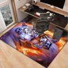 Fiery Tiger and White Tiger Rug for Bold Interior Design - Vibrant 3D Animal Art Carpet, Perfect for Gaming Room or Man Cave