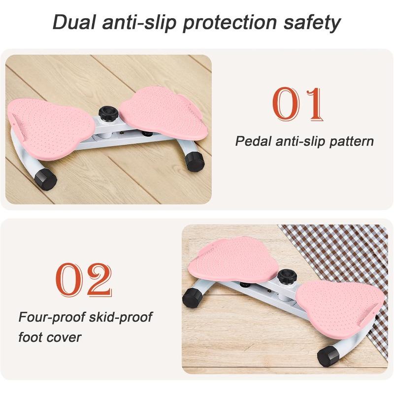 Waist Twist Workout Machine Ab Machine Weight for Slim Waist and Core Ab Exercise Foot Massage Noiseless Home Gym Exercise Equipment