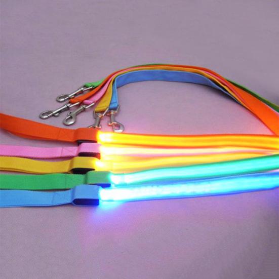 Pet Glow LED Flashing Light Anti-lost Leash Lead Rope Belt