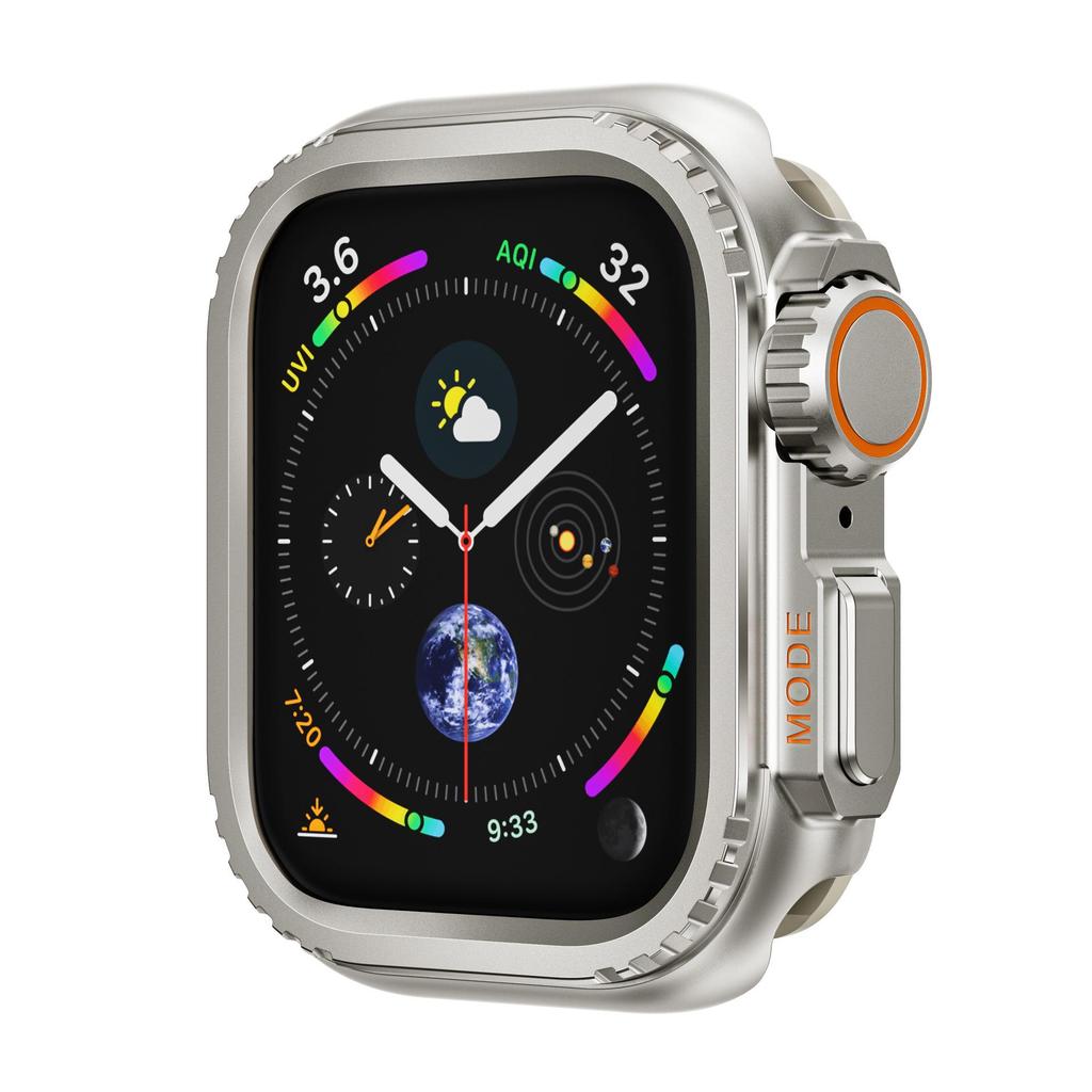 Kompatibelt Ultra Metallskal för Apple Watch Series 9 (44/45mm)