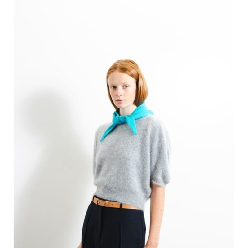 Pure Cashmere NYC TRIANGLE SCARF_French Blue