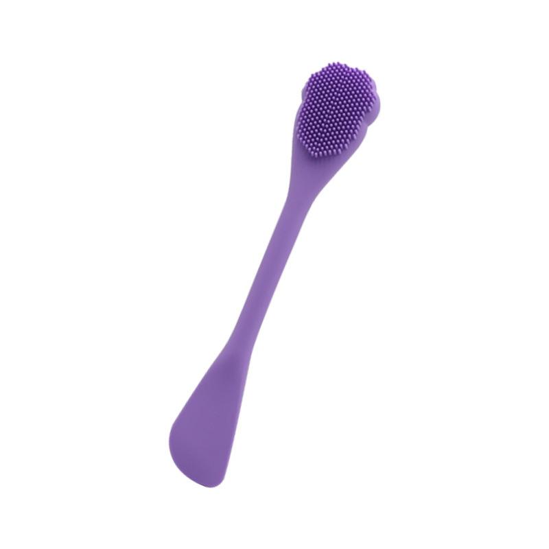 Double Headed Silicone Face Cleansing Scrubber Brush Facial Mask Brushes Applicator For Women Face Makeup Brush Skin Care