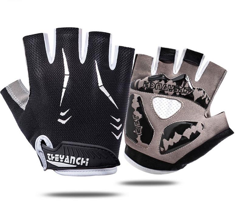 Custom Fitness Workout Weight Lifting Other Sports Half Finger Men Women Gym Gloves M черный белый