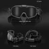 1-5pcs Airsoft Paintball Goggles With Transparent Len Safety Eyewear Scratch-resistant Eye Protection With Micro Fan For Hunting