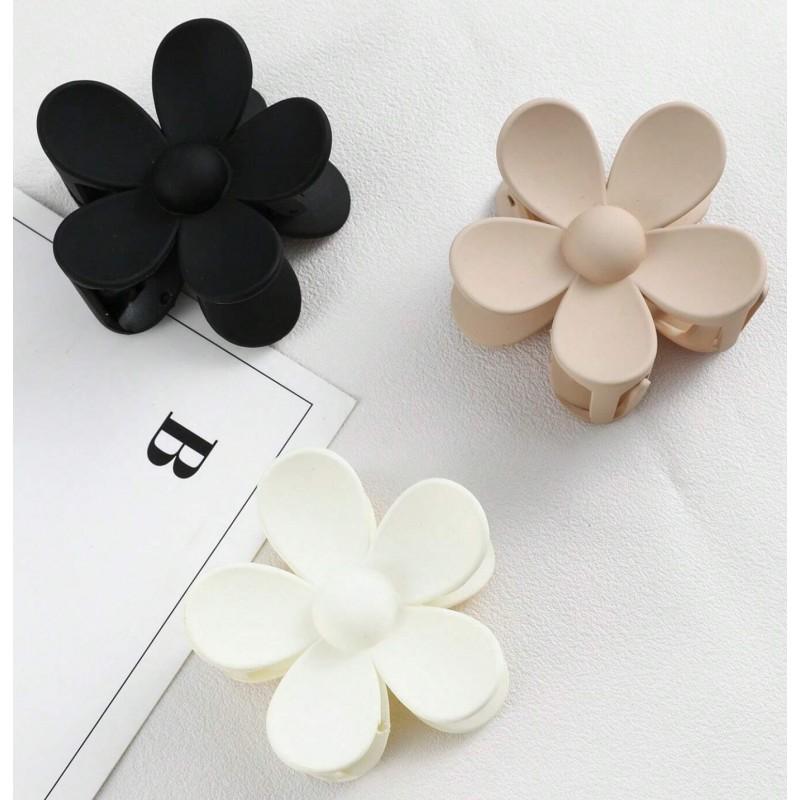 Hair Clip Flower White Strong Hair Ornament For Women