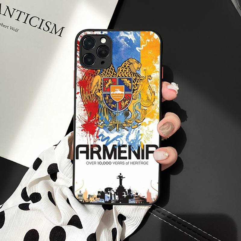 Armenia Armenians Flag Phone Case for iPhone 11 12 13 Mini Pro XS MAX 8 7 6 6S Plus X 5S SE 2020 XR Case