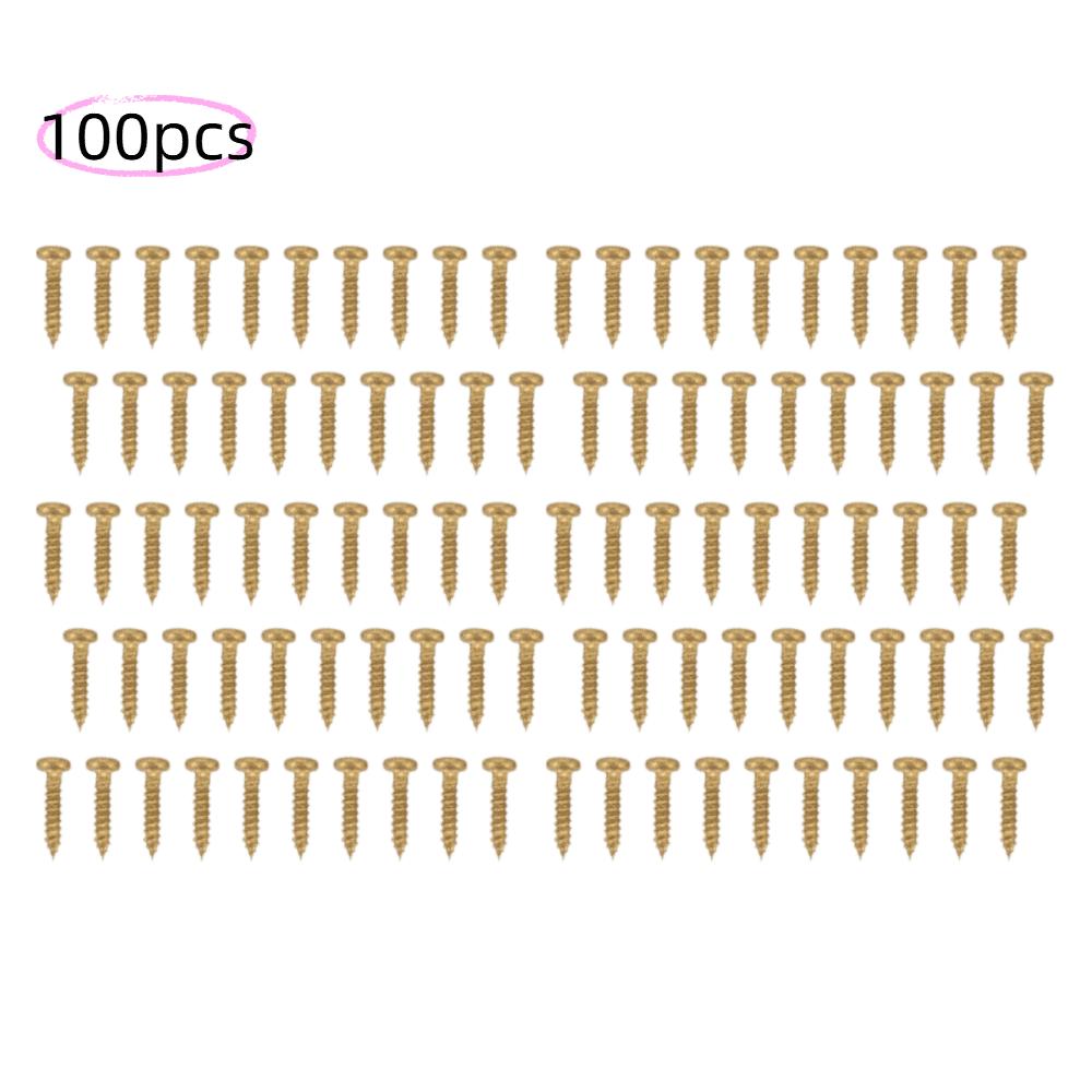 100PCS Metal Guitar Tuning Pegs Golden Color Machine Head Screws  For Electric Guitar