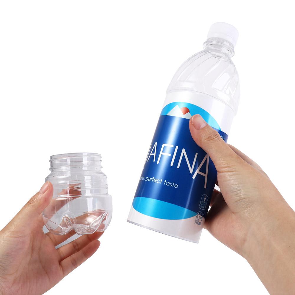 Hidden Water Bottle Diversion Safes Transparent Plastic Stash Jars Fake Water Bottle  Surprise