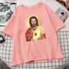 Funny Jesus Keanu Reeves Give You Heart Print Tshirts Fashion Men T Shirt HipHop Brand TShirt Summer Male Causal Tshirts