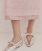 Okuka Sequin Layered Skirt - Pink