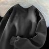 Men's and Women's Autumn/Winter Plus Velvet Solid Color Thick Loose Hoodie, 380g, 2023.