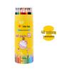 Little Fish Yellow Hexagonal Colored Pencils Set for Students - Custom Logo Available