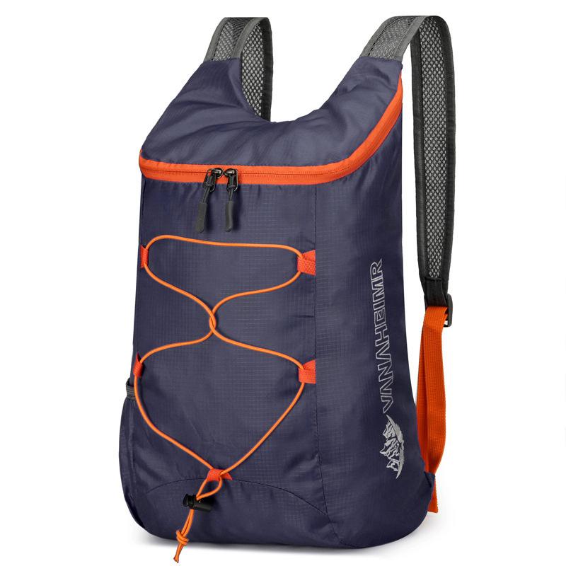 

Multifunctional Lightweight Outdoor Folding Backpack Large Capacity Water-Repellent Nylon Sports Bag For Camping Hiking Travel