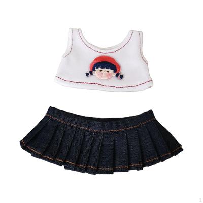 6-Zoll-Puppenkleidung, Rockset für Puppen, T-Shirts und Zubehör zum Spielen, DIY-Kleidung