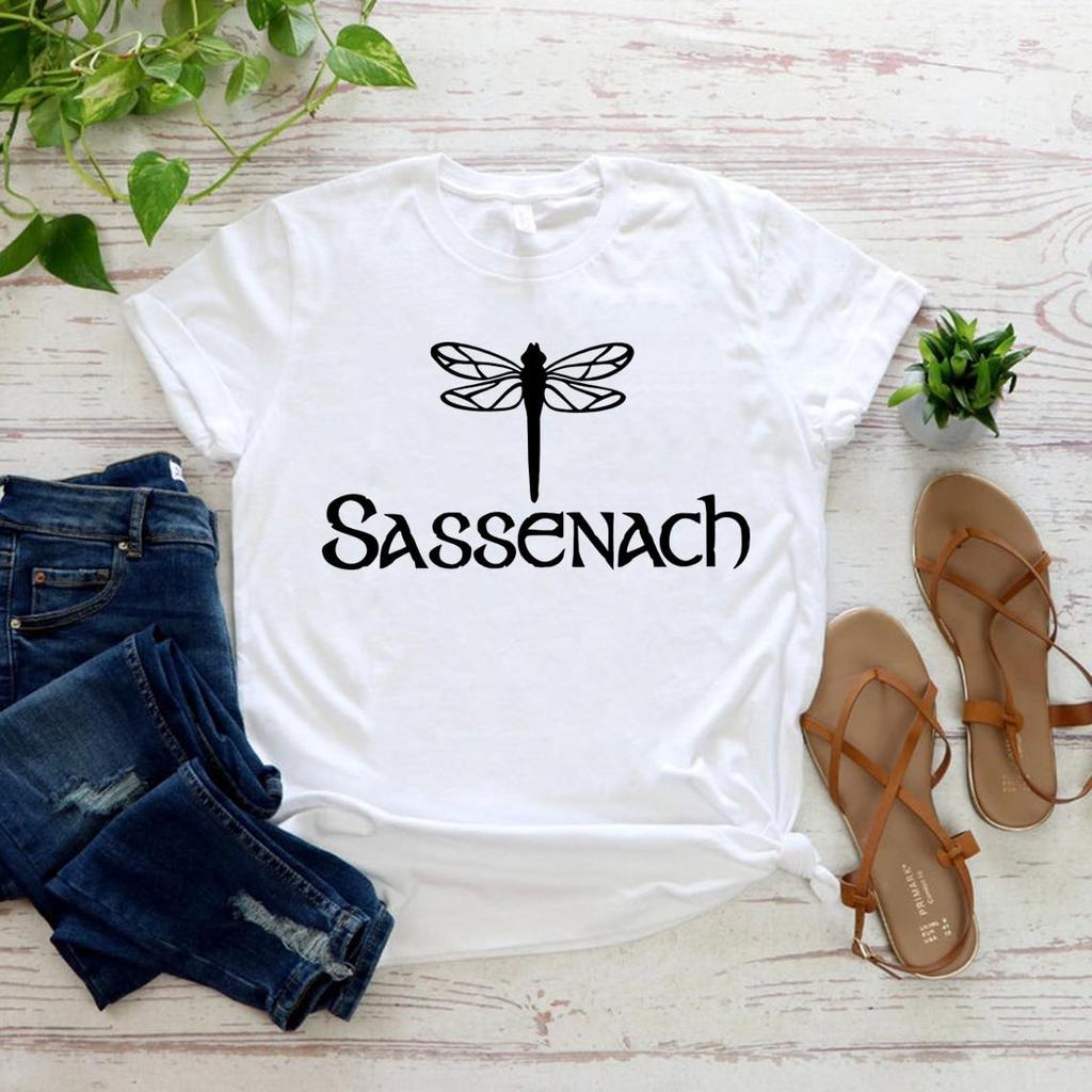 Sassenach Shirt Outlander Book Series T-Shirt Jamie Fraser Tee Tv Series Shirts Women Graphic Tees Short Sleeve Tshirt