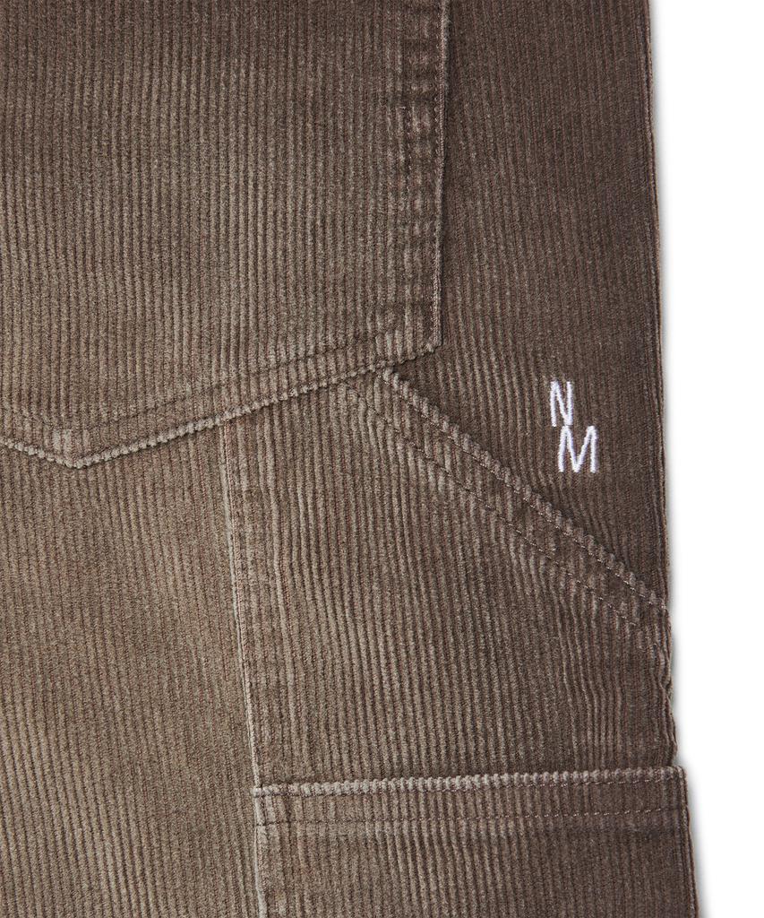 Nomaenyueol Double Knee Corduroy Pants - Washed Brown