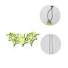 Glowing Halloween Luminous Bat Ornament Wooden Bat Wall Art Bat Door Pendant  Window Fireplace
