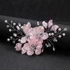 1PC Hair Clip Gift Rhinestone Daily Jewelry Women Temperament Crystal White Flower Fashion Hair Accessories Handwoven