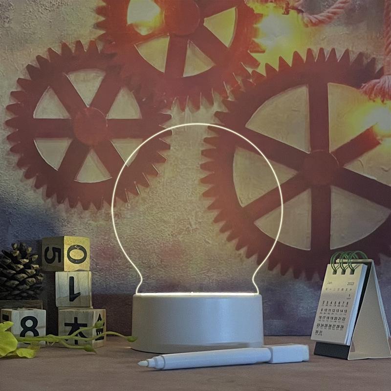 Durchscheinende Acryl-Notiztafel: Löschbares kleines Desktop-Whiteboard für Heim-Memos und Erinnerungen