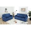 TIANSHU Flannel Sofa Cover, 2-Seater, with Armrests, Solid Color, Stretchable, Fitted, Non-Slip,