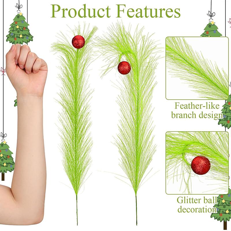 2PC Firework-Inspired Wall Decorations Holiday Mall Decoration Supplies Realistic Silk Reeds for Events Durable & Safe 43cm