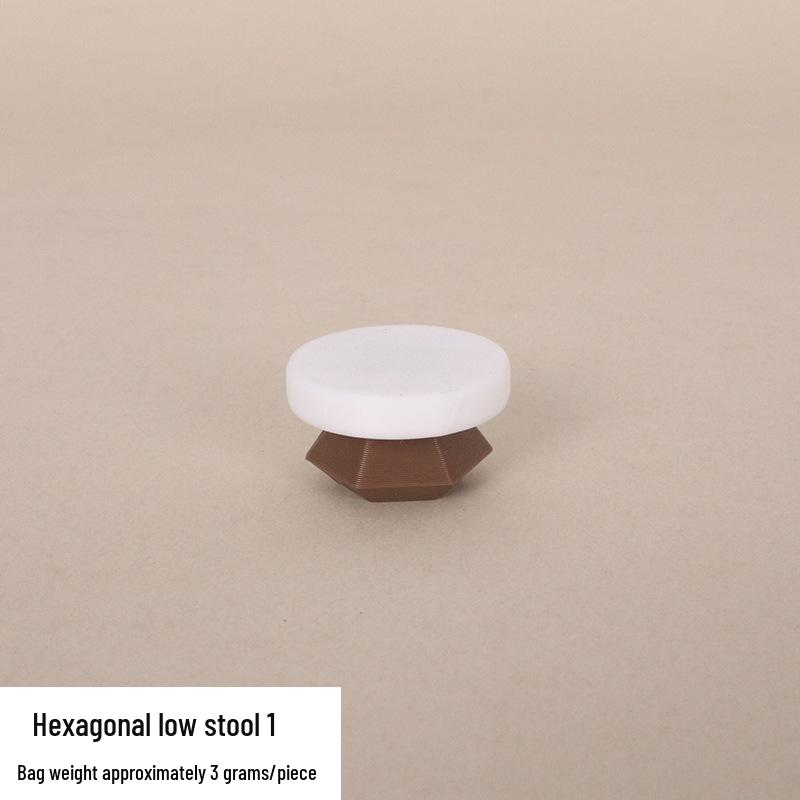 Dollhouse Miniature Furniture Set: Futon Chair, Stool, Seat Cushion, Bedroom Décor Prop