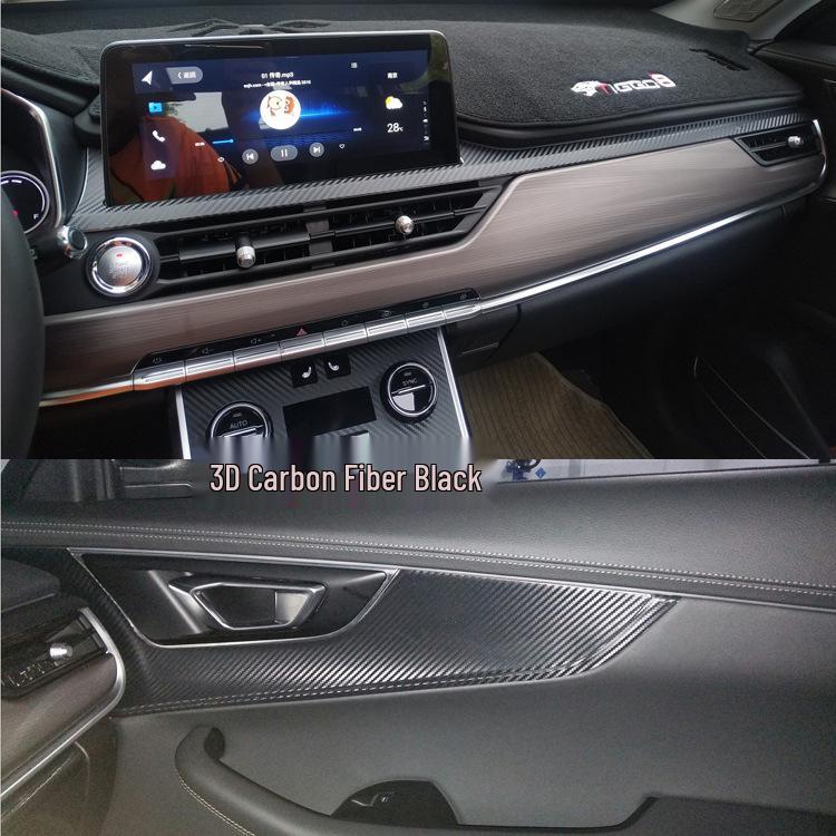 Tiggo 7/8 Gear Shift Console Carbon Fiber Stickers for Interior Decoration (2019-2020)