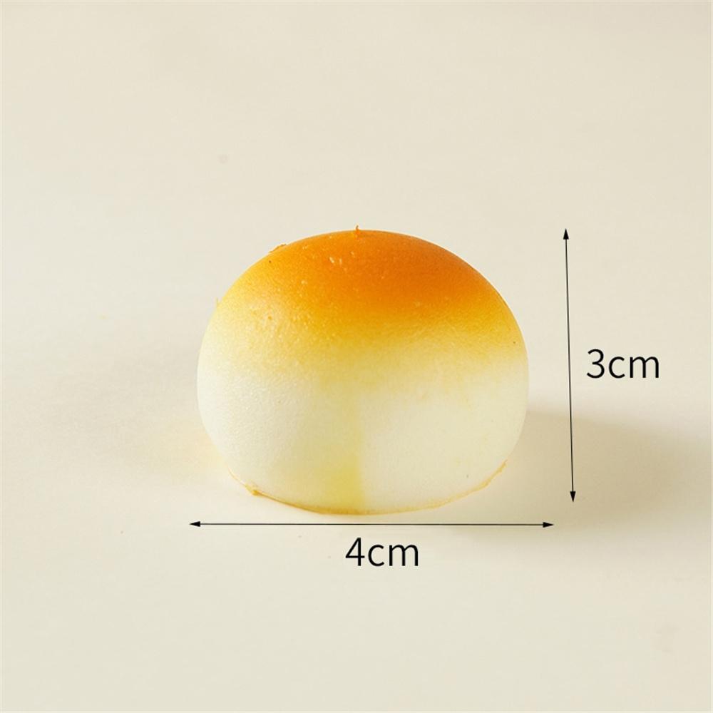 Pu Slow Rebound Baked Buns Golden Buns Props Squeeze Decompression Vent Pinch Fun Toys Simulation Baked Bread Pendant Decoration