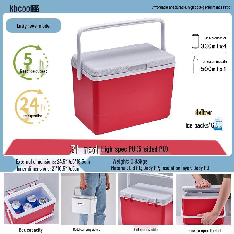 Kebao KBCool Insulated Ice Box Cooler for Camping, Ice Cream, Breast Milk & Fishing