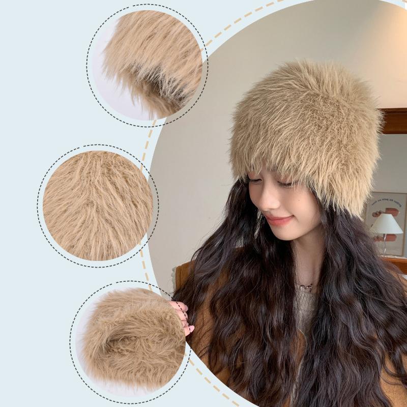 Autumn Winter Velvet Hat Women's Outdoor Coldproof Warm Ear Protection Cap Knitted Hat