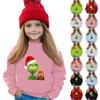 Christmas Day Girls Round Neck Pullovers For Kids Printed Baby Tops