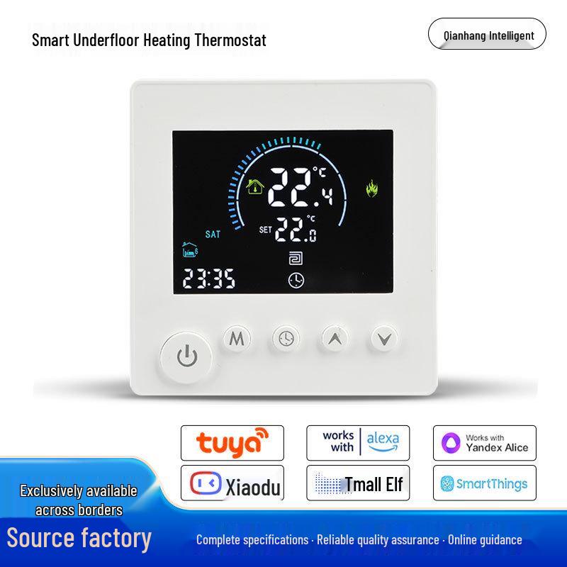 Smart WiFi LCD Floor Heating Thermostat for Electric and Water Systems