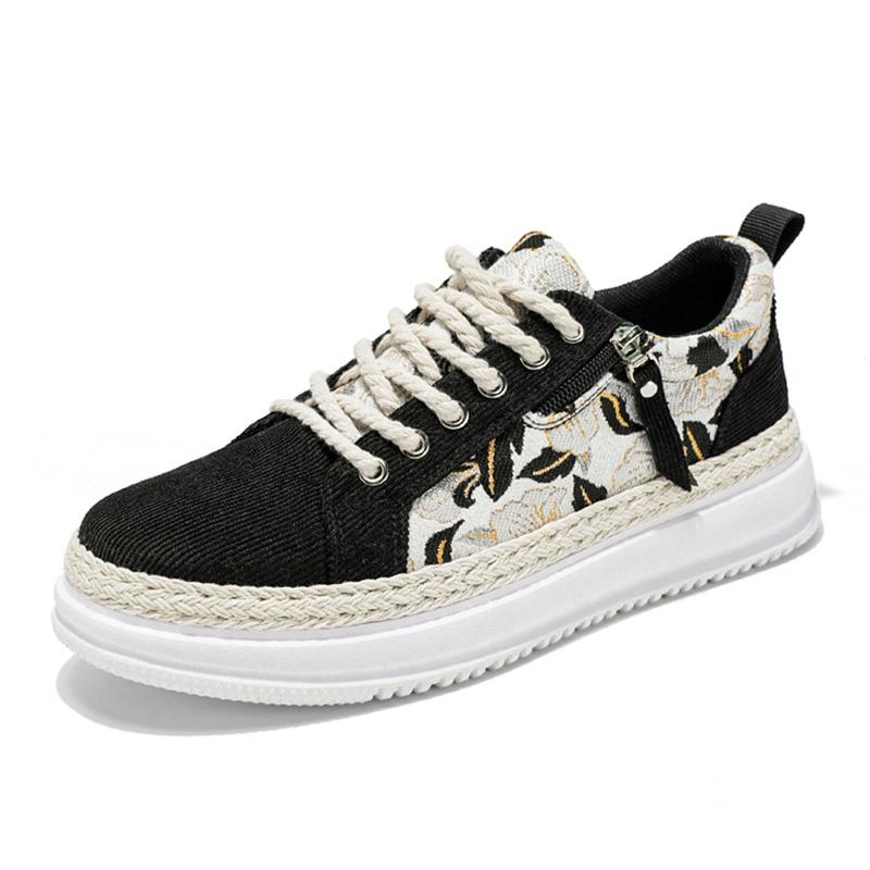 Men's Shoes New Spring Breathable Deodorant Board Shoes Men's Canvas Shoes Light and Comfortable Soft Sole Low-top Casual Shoes